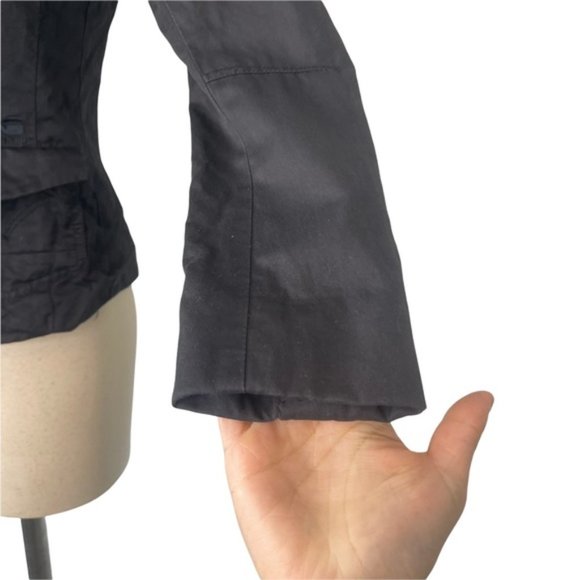 G-STAR Raw Black Cotton Linen Blend 'CL Safari Blazer' Button Front Size 34 - Picture 7 of 11